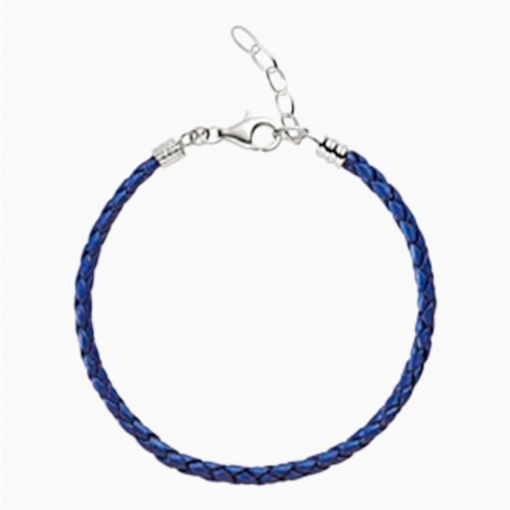 Chamilia Blue Braided Leather Bracelet